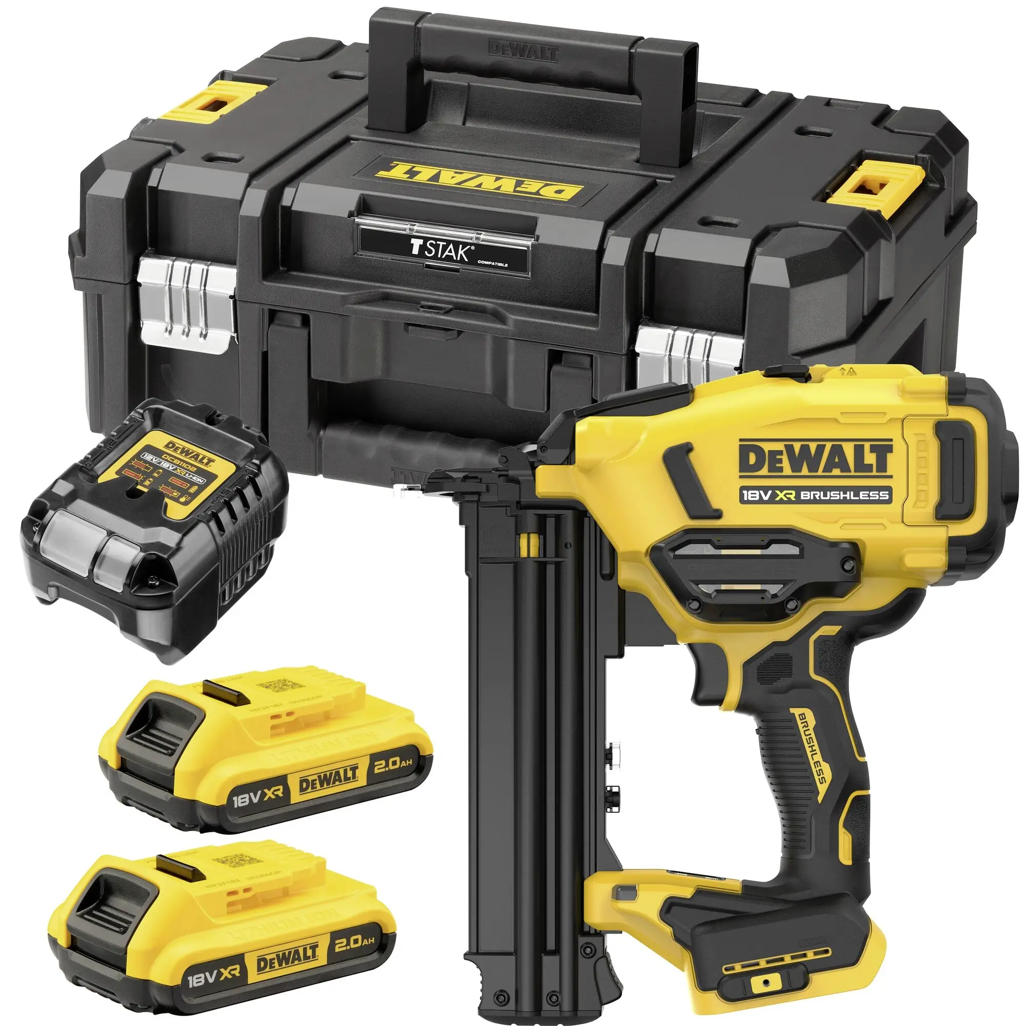 Бесщеточный аккумуляторный гвоздезабиватель DEWALT DCN210SD2-QW