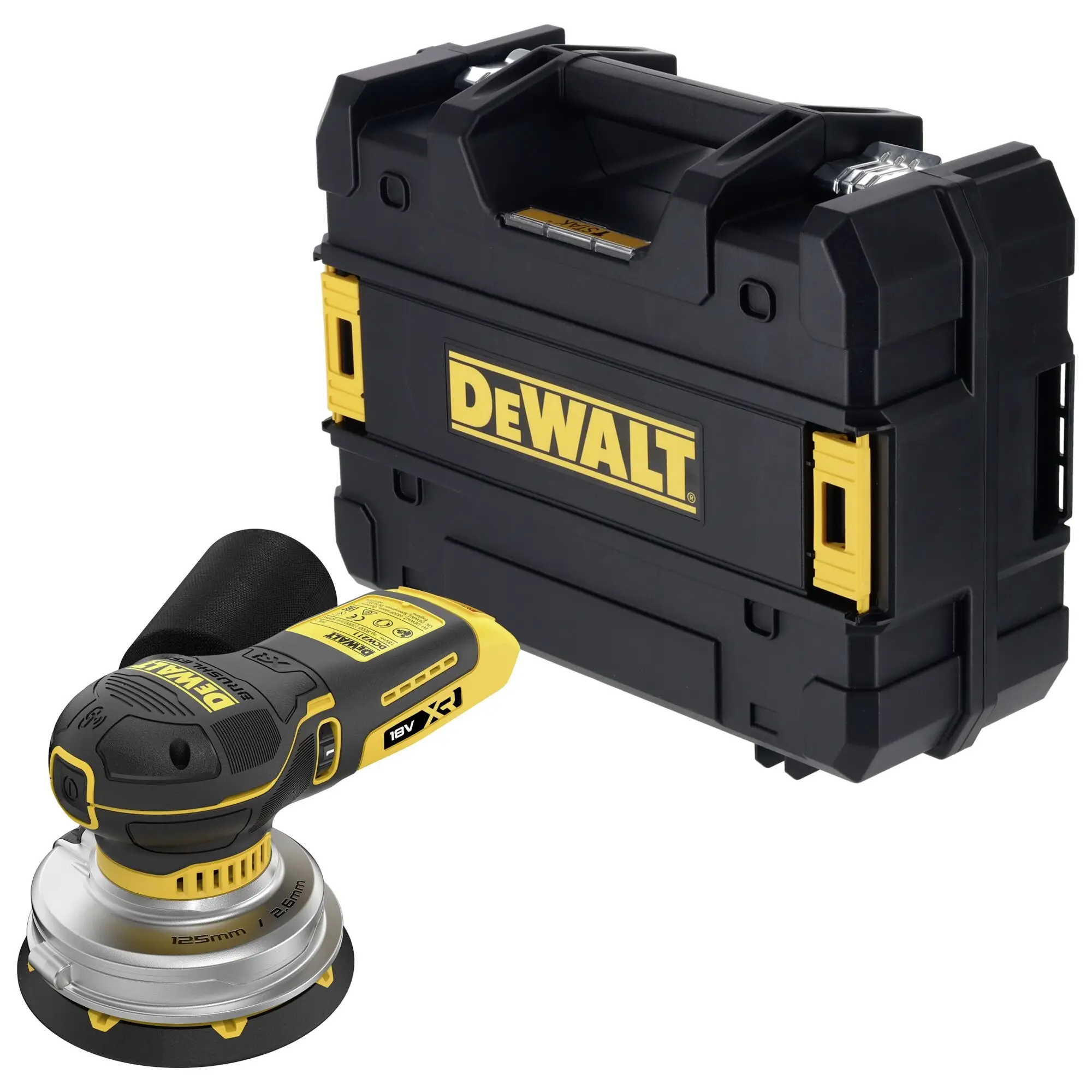 Аккумуляторная эксцентриковая шлифовальная машина DEWALT DCW211NT DCW211NT-XJ