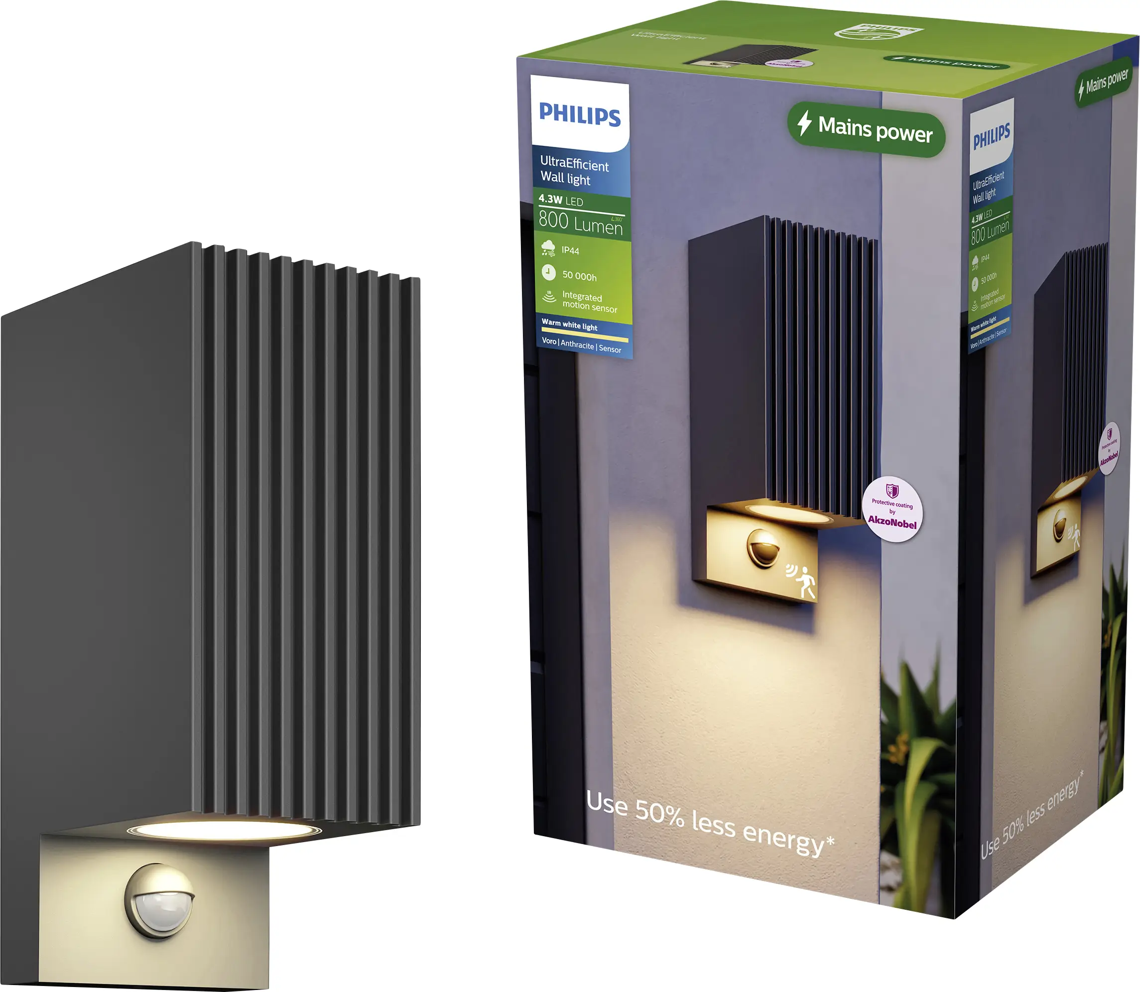 Настенный уличный светильник Philips Voro 8721103172341 IP44
