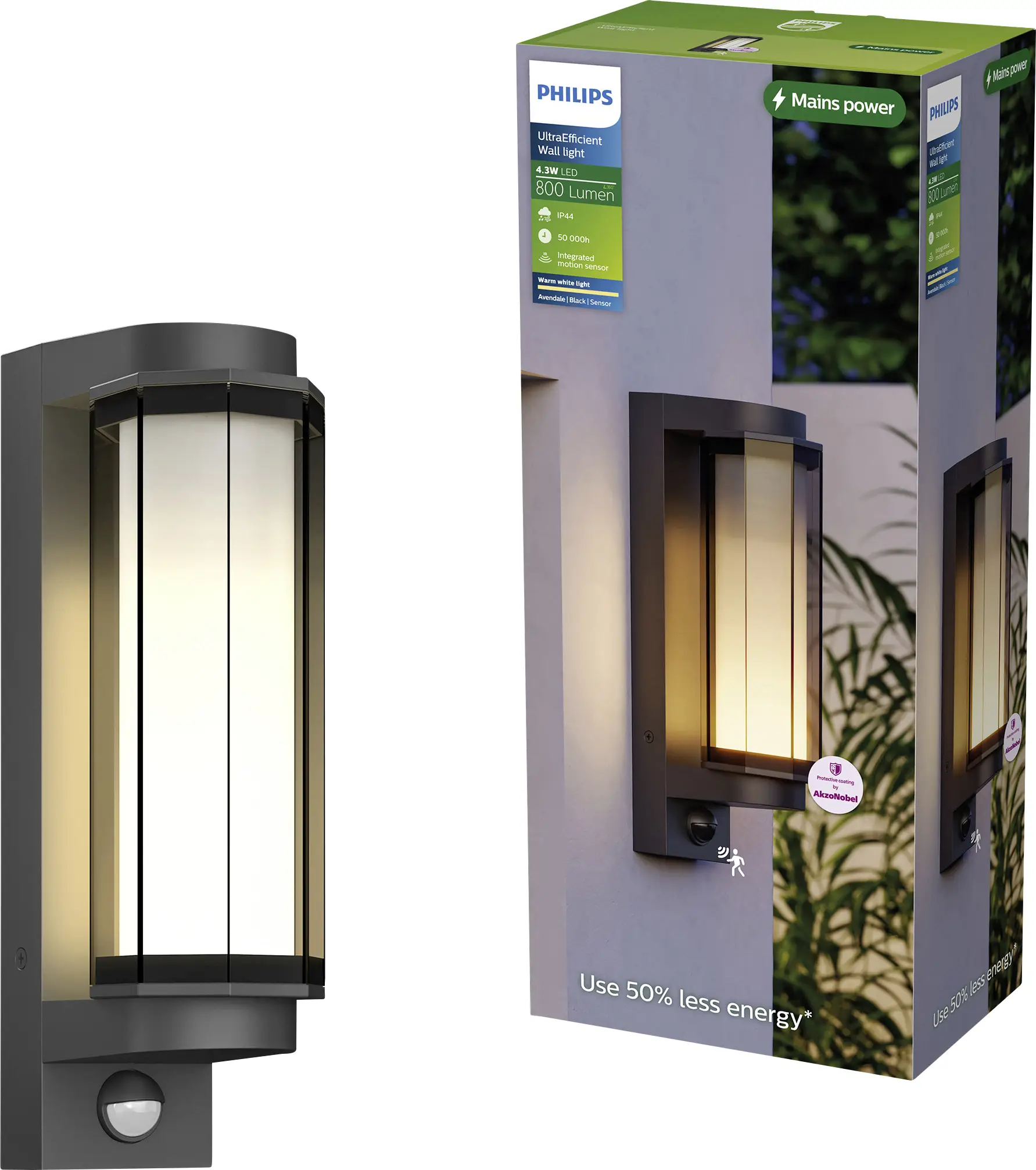 Настенный уличный светильник Philips Avendale 8721103172624 IP44