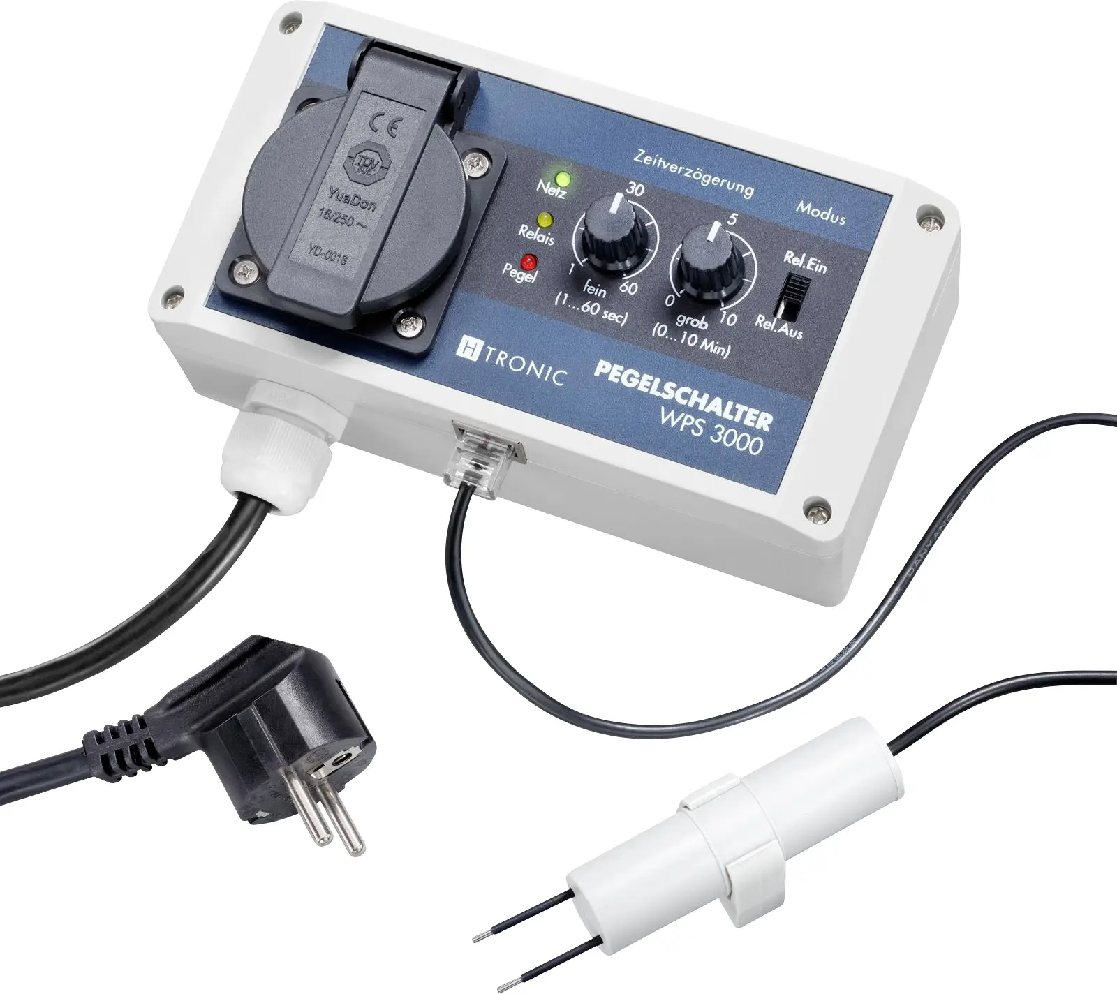 Датчик уровня воды H-TronicWPS 3000, диапазон температур: от -15 до +40°C, 1,5 Вт