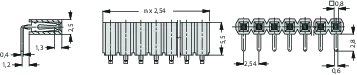 Розетка Fischer Elektronik BL LP 3/36/S