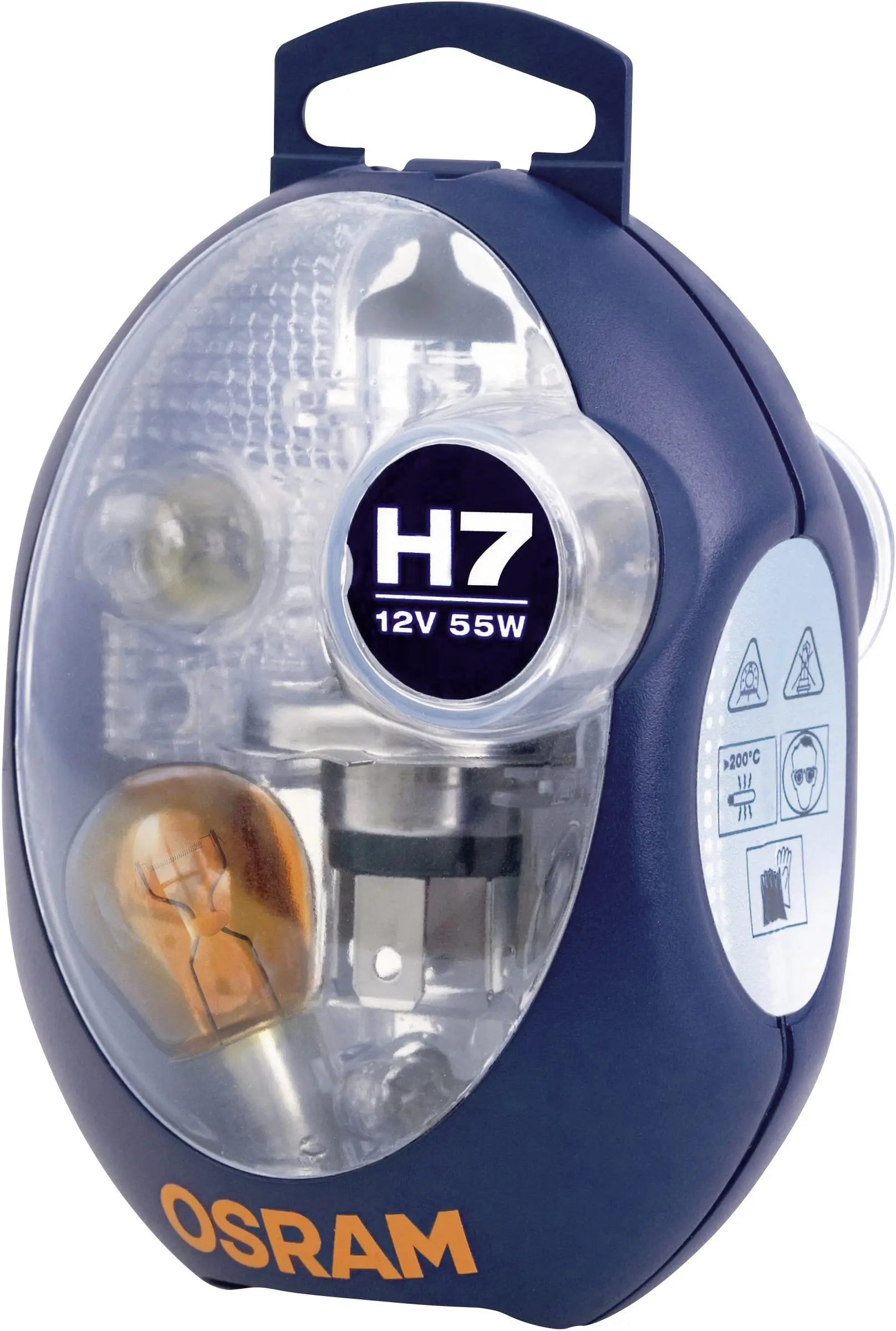Коробка з автомобільними лампами Osram H7, 55 Вт, 12 В, PX26d, CLKMH7 EURO UNV