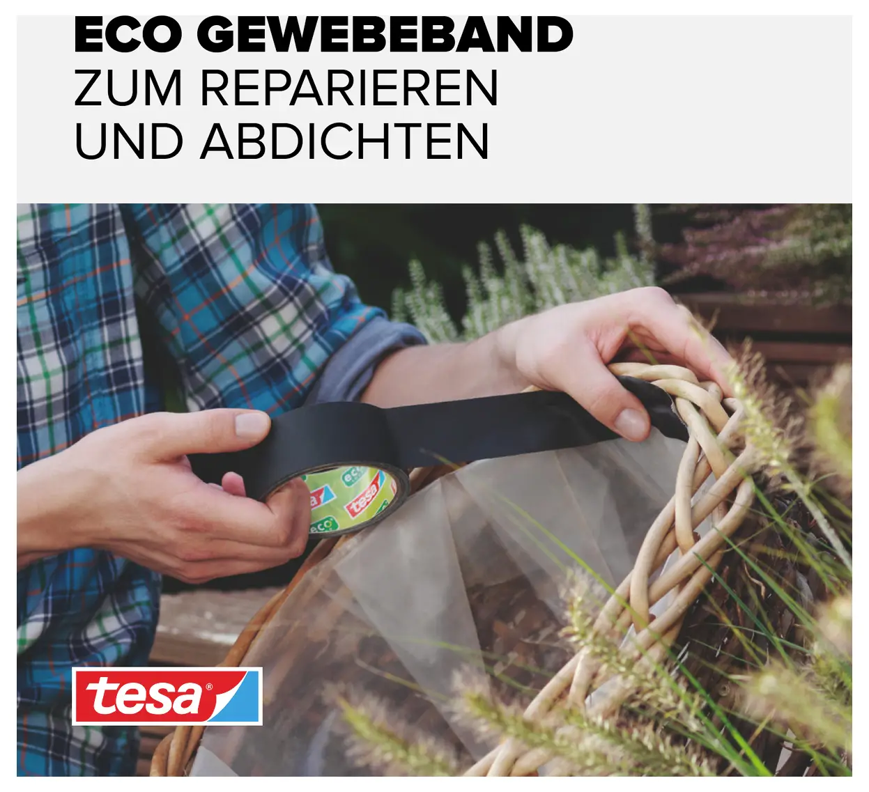 Лента Tesa из ткани Tesa® Extra Power 56432-00000-00 ECO REPAIR (Д x Ш) 20 м x 38 мм 20 м 1 шт.