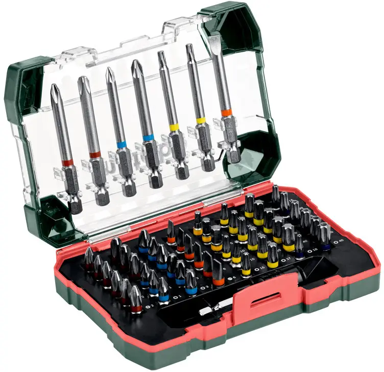 Биты Metabo Promotion 626702000, шлицевые, Phillips, Pozidriv, внутренний шестигранник, внутренний шестигранник (TX), шестигранник