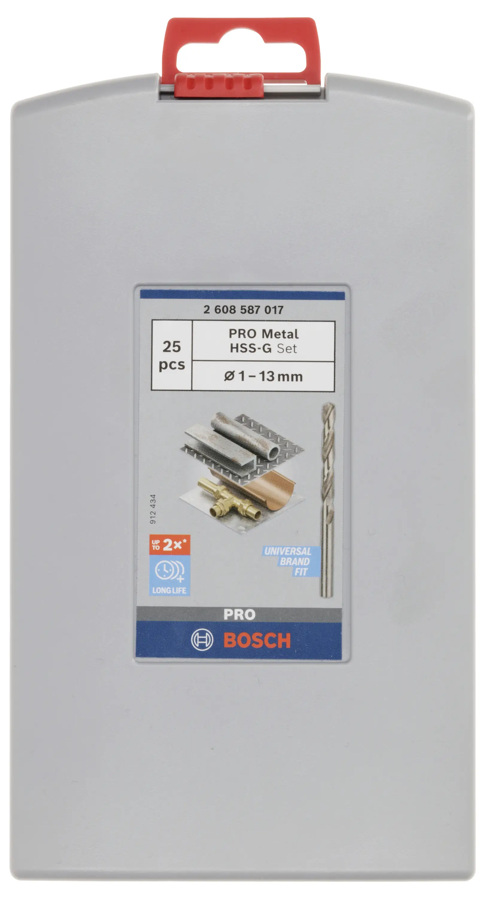 Набір спіральних свердел Bosch Accessories 2608587017 для металу