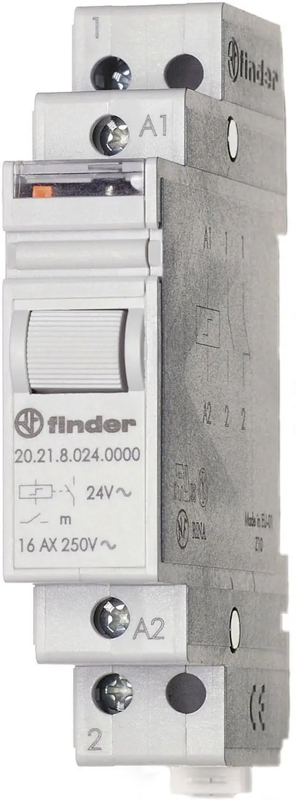 Захист від перенапруги Finder 20.21.9.024.4000 1 НО 24 В/DC 16 A 4000 ВА 1 шт.