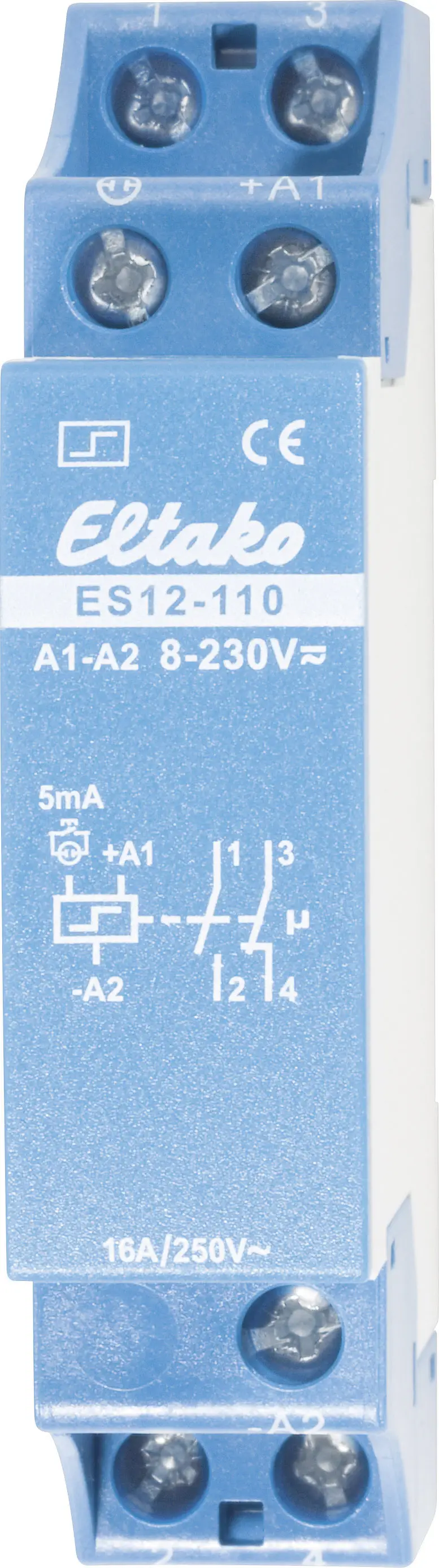 Рейка перенапруги Eltako ES12-110 1 НО, 1 НЗ 230 В/DC, 230 В/AC 16 A 2000 Вт 1 шт.