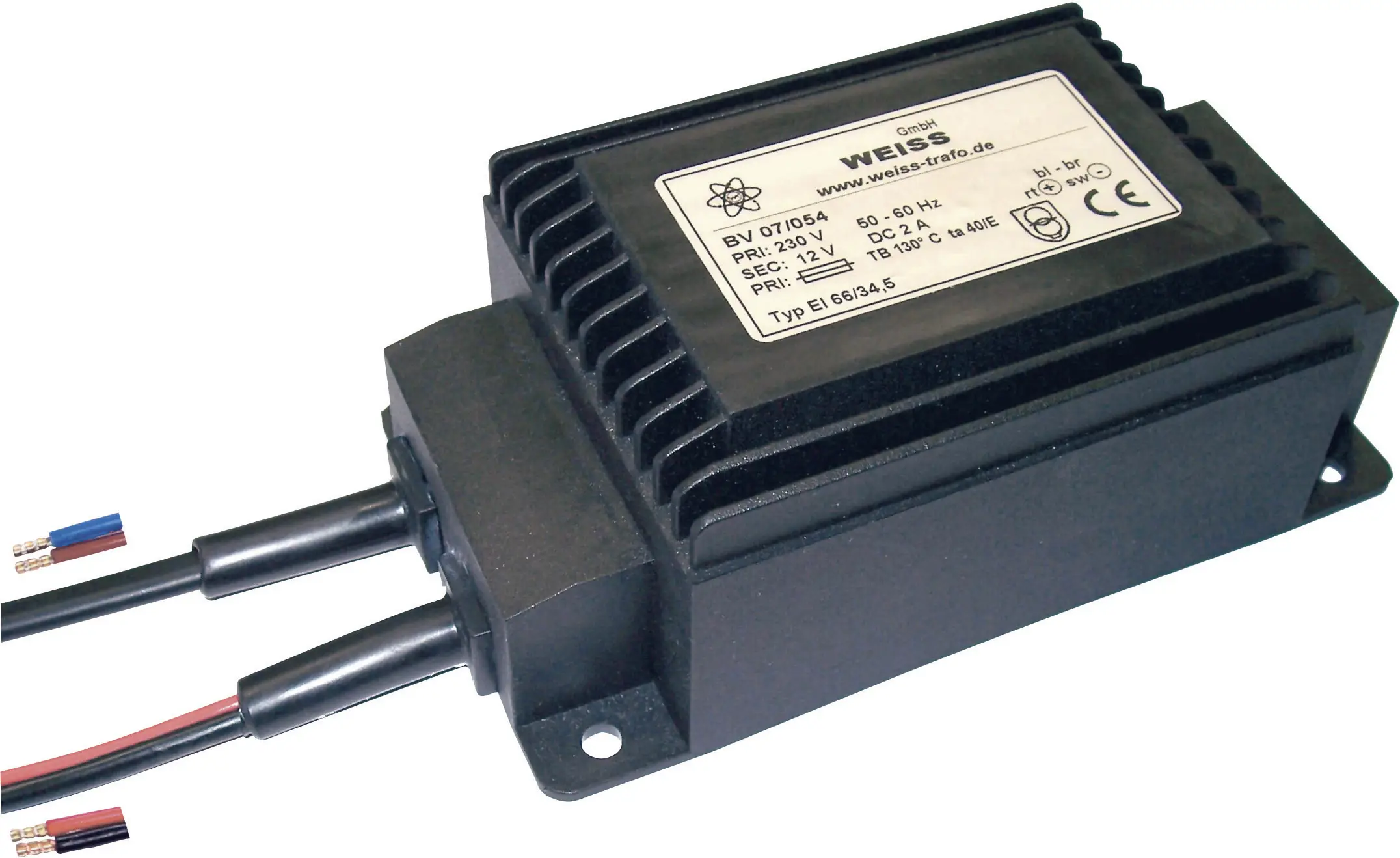 Компактный блок питания со встроенным выпрямителем EI 66 230 В N/A N/A Weiss Elektrotechnik 07/055