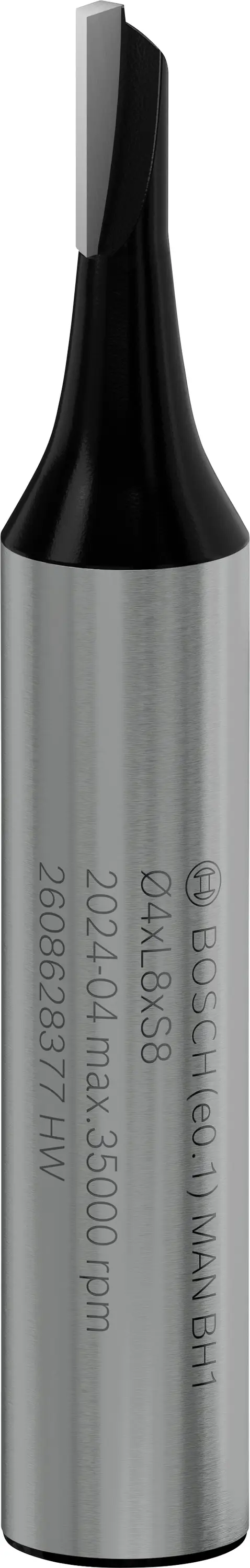 Гайкорез Bosch 2608628377 из карбида. Длина 51 мм. Диаметр изделия 4 мм. Диаметр сверла 8 мм.
