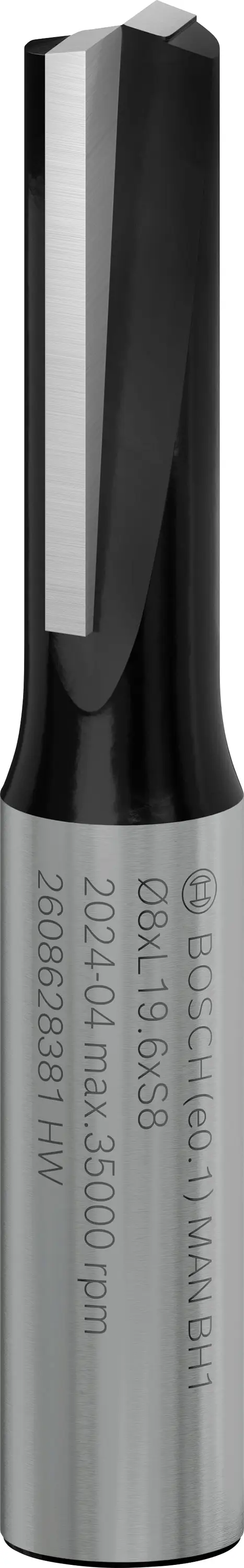 Гайкорез Bosch 2608628381 из карбида. Длина 51 мм. Диаметр изделия 8 мм. Диаметр сверла 8 мм.