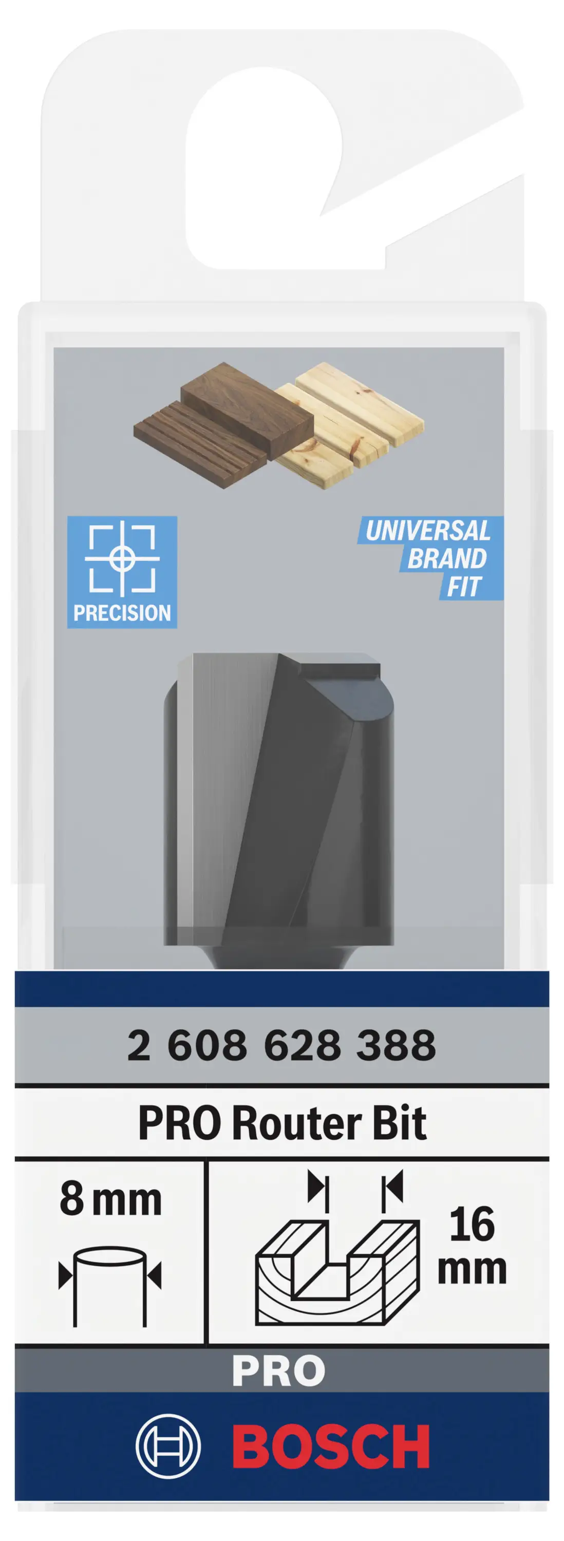 Стандартные гайковерты Bosch для дерева 2608628388, 16 мм x 51 мм, 1 шт.