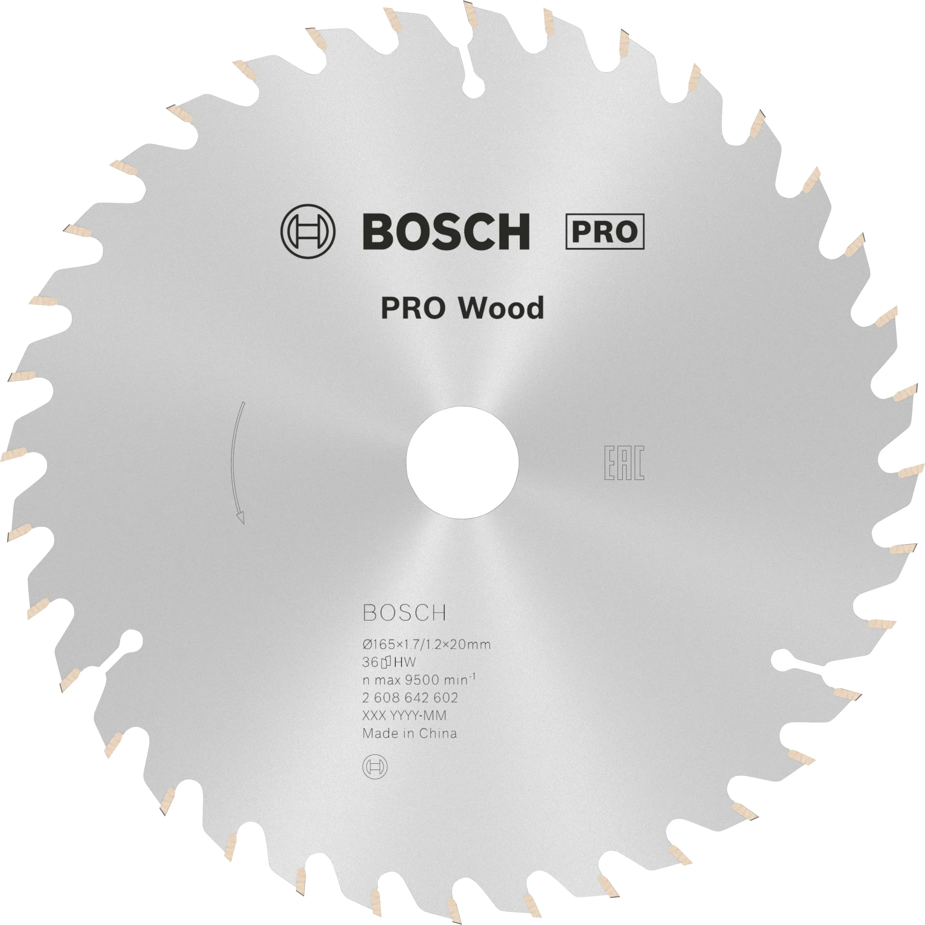 Відрізний диск з твердосплавного сплаву Bosch Accessories Optiline 165 x 20 x 1,7 мм 1 шт.