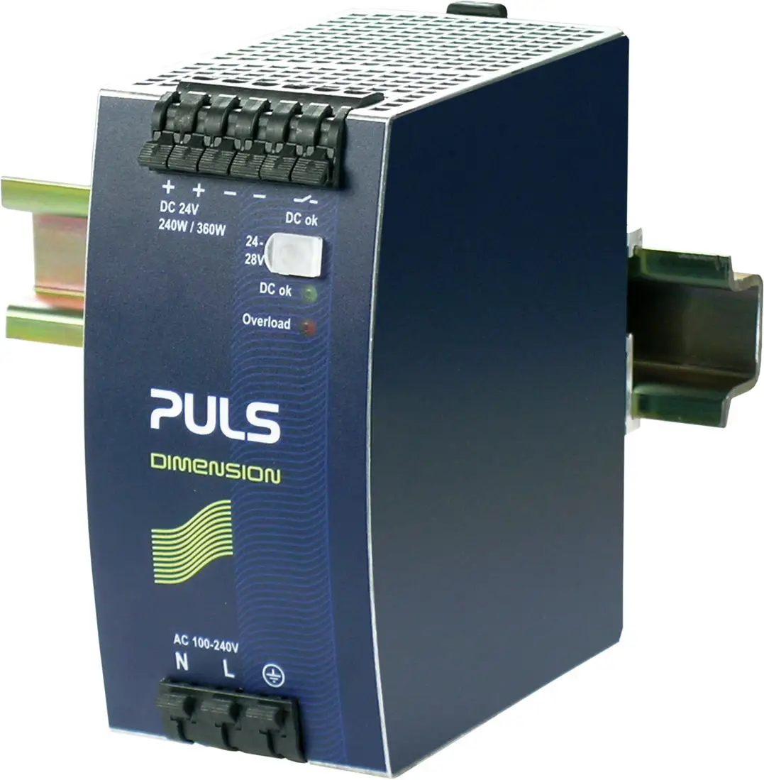 Блок питания PULS QS10.241 для DIN-рейки, 24 В/постоянный ток, 10 А, 240 Вт. Количество выходов: 1. Описание: 1 шт.