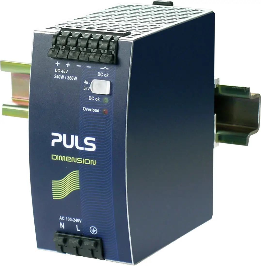 Блок питания PULS QS10.481 для DIN-рейки, 48 В/постоянный ток, 5 А, 240 Вт. Количество выходов: 1. Описание: 1 шт.