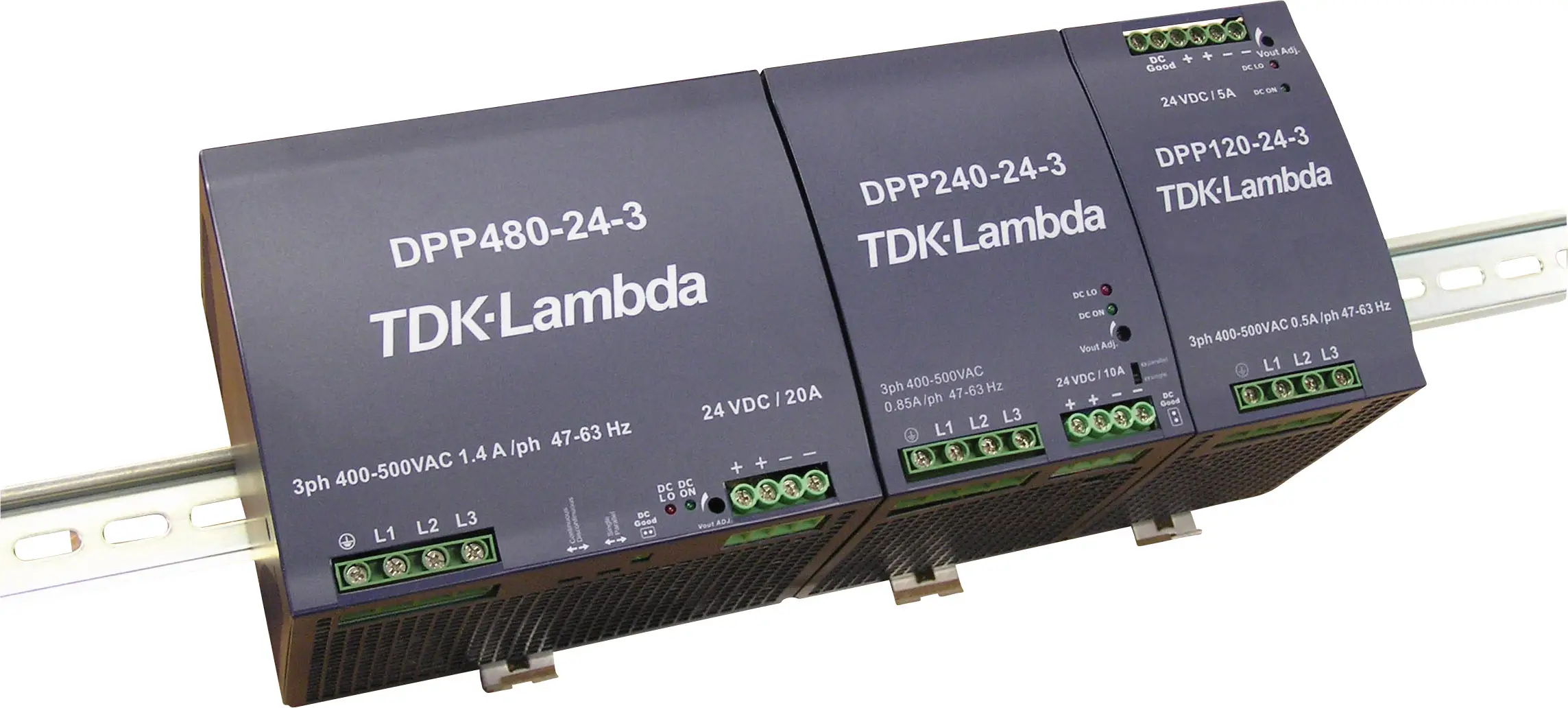 Блок питания TDK-Lambda DPP120-48-1 на DIN-рейку, 48 В постоянного тока, 2,5 А, 120 Вт