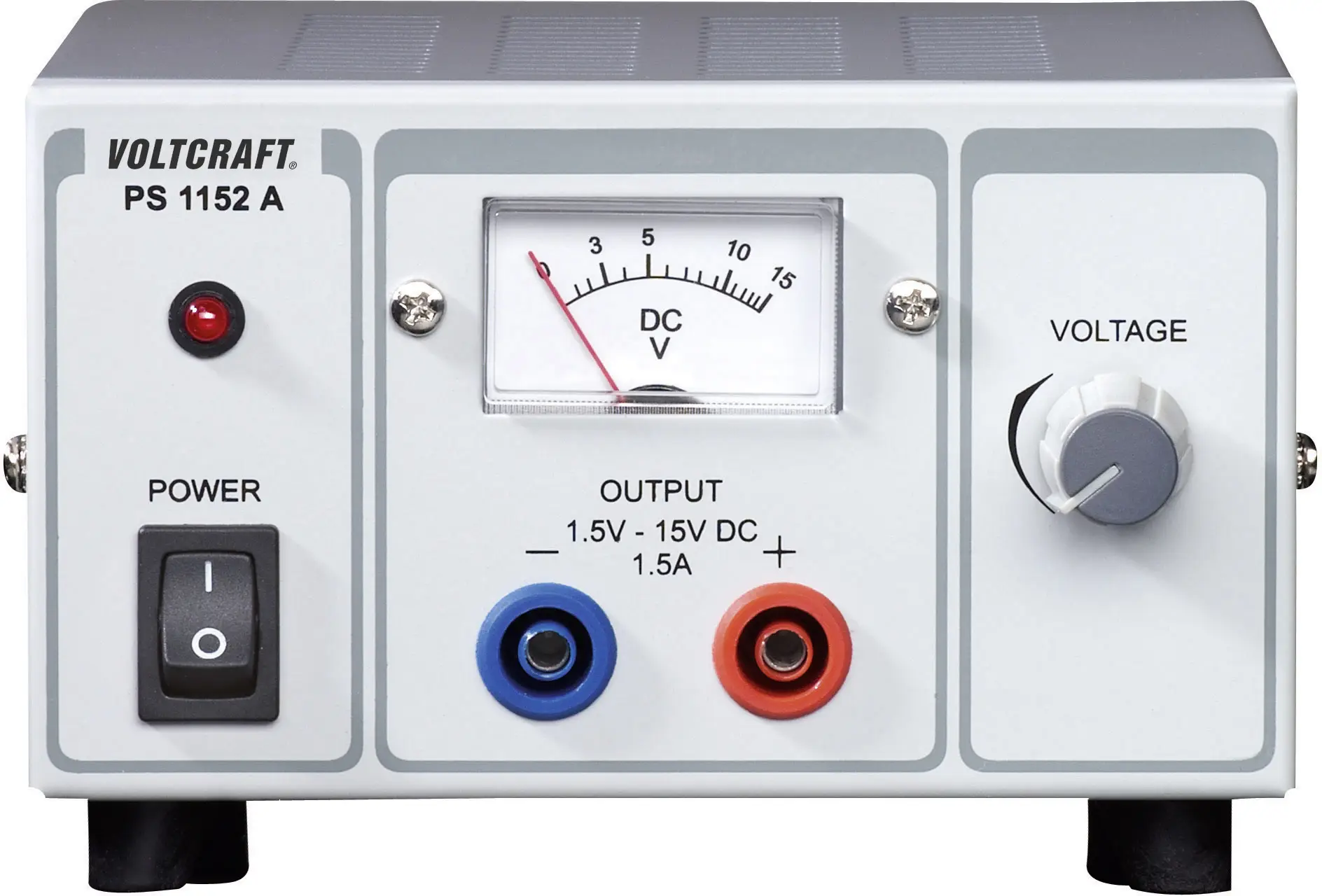 Регулируемый лабораторный источник питания VOLTCRAFT PS-1152, 22,5 Вт, 1,5 - 15