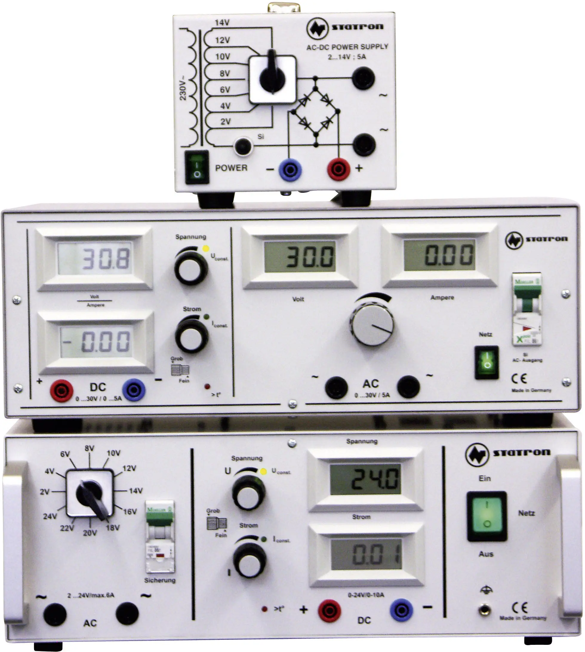 Регульований лабораторний блок живлення Statron 5340.92 0 - 30 5 A 300 Вт
