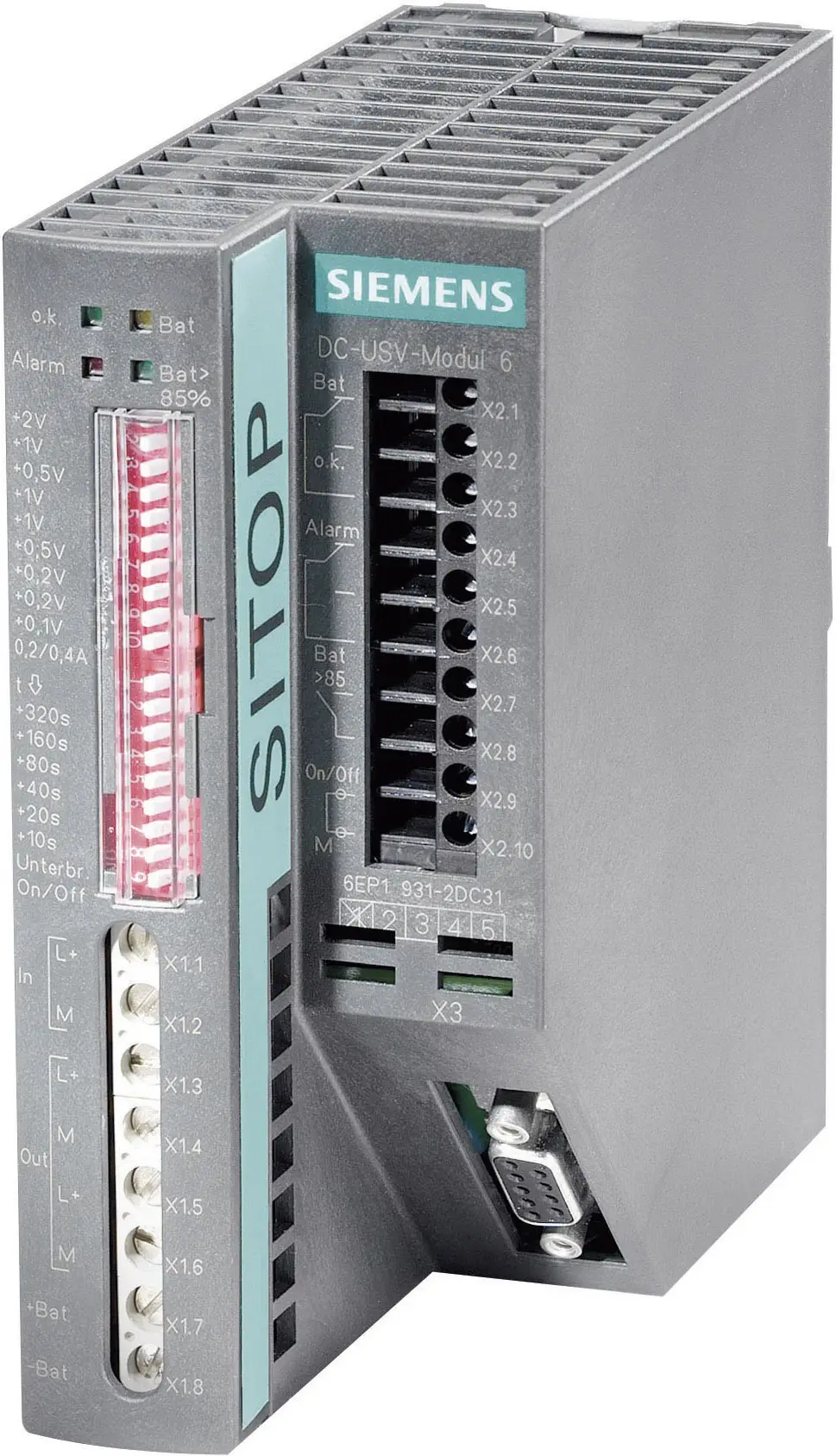 Источник питания ИБП Siemens SITOP DC-USV-MODUL 6A DC 24V 6EP19312DC21, 24 В/DC, 22 - 29 В/DC, 6 A