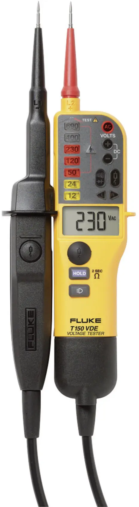 Двополюсний тестер напруги Fluke T150/VDE CAT III 690 В, CAT IV 600 В