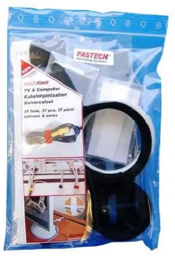 Набір фіксаторів FASTECH® 574-Set-Bag із липучками 574-Set-Bag, 37 предм.