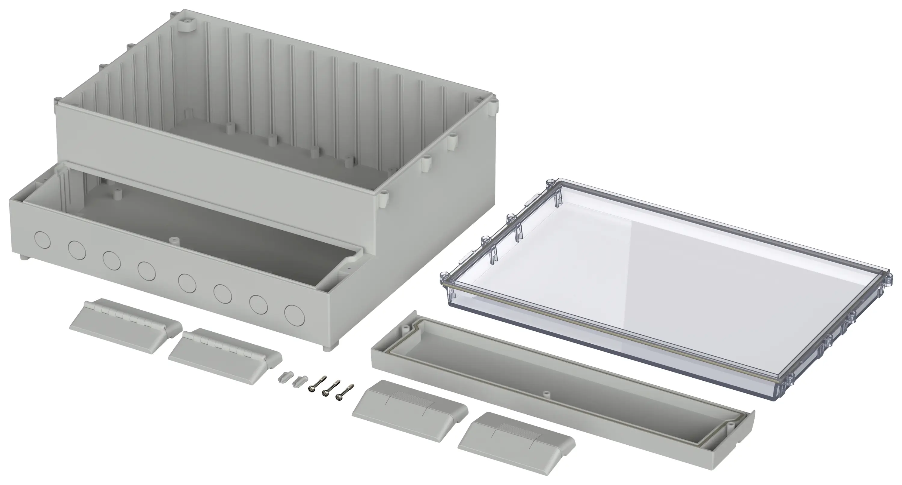 Корпус для настенного монтажа Bopla REGLOCARD RCP 4000 41400109, ABS, поликарбонат, 200 x 363,4 x 318,6 x 150 мм, светло-серый, 1