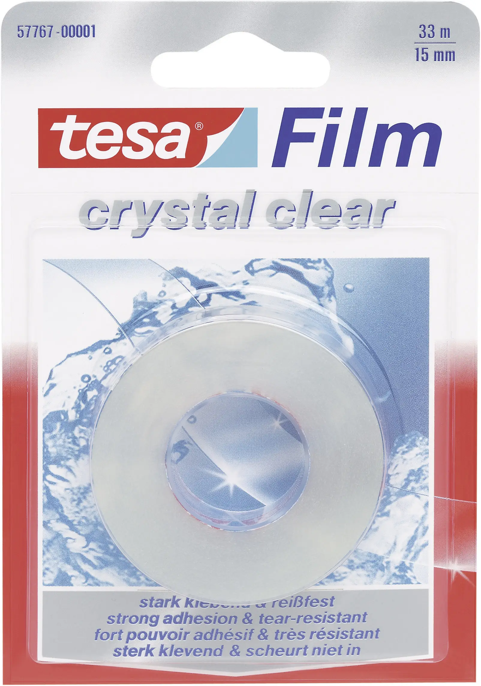 Прозрачная клейкая лента Tesa Crystal Clear 57767-00001-01 (Д x Ш) 33 м x 15 мм 33 м 1 шт.