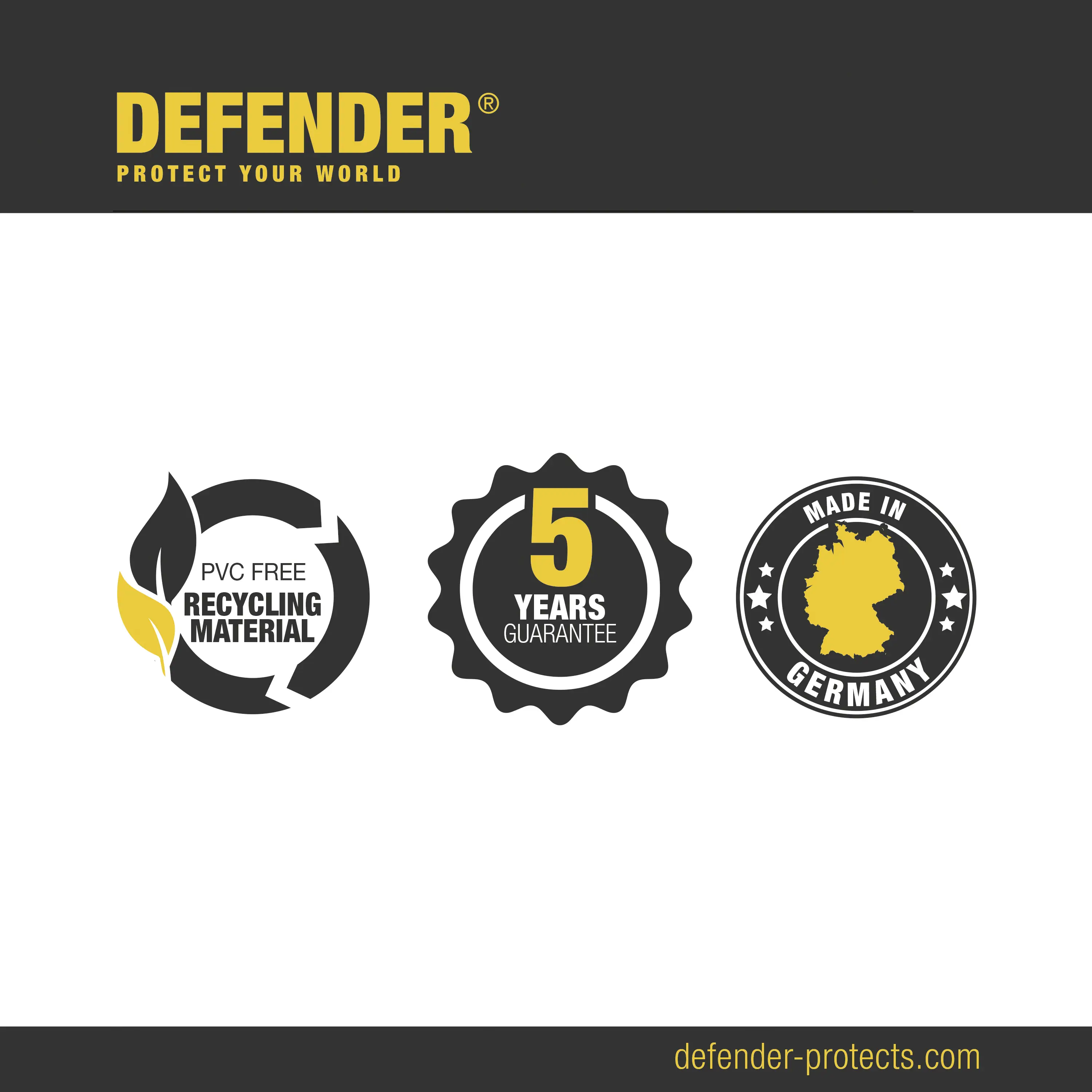DEFENDER від Adam Hall Tip 85008 термопластичний поліуретан (TPU) чорний Кількість каналів: 3 146 мм Вміст: 1 шт.