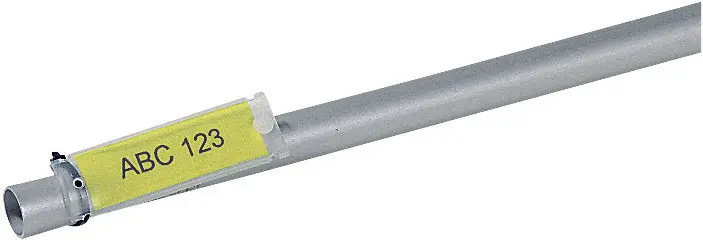 Наклейки на кабель HellermannTyton HFX12-35P-SP-YEWH 526-01714, 35 x 12 мм, количество наклеек на листе: 110, 1 лист