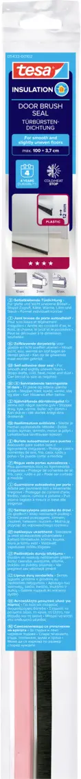 tesa ущільнювальна стрічка для дверей tesamoll® 05433-00102-00 СТАНДАРТ (Д x Ш) 1 м x 40 мм 1 м 1 шт.