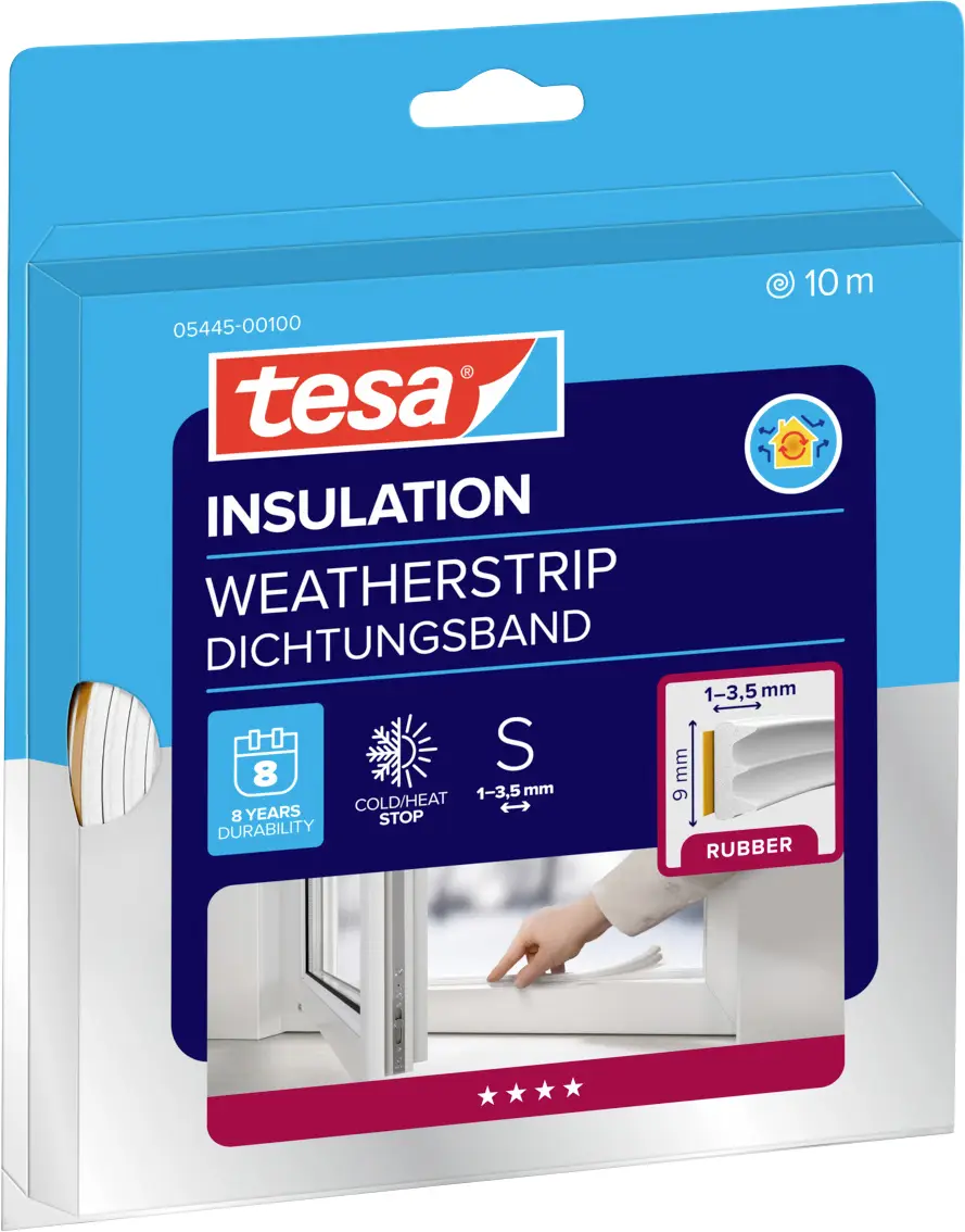 Герметизуюча стрічка tesa tesamoll® 05445-00100-00, (Д x Ш) 10 м x 9 мм, 10 м, 1 шт.
