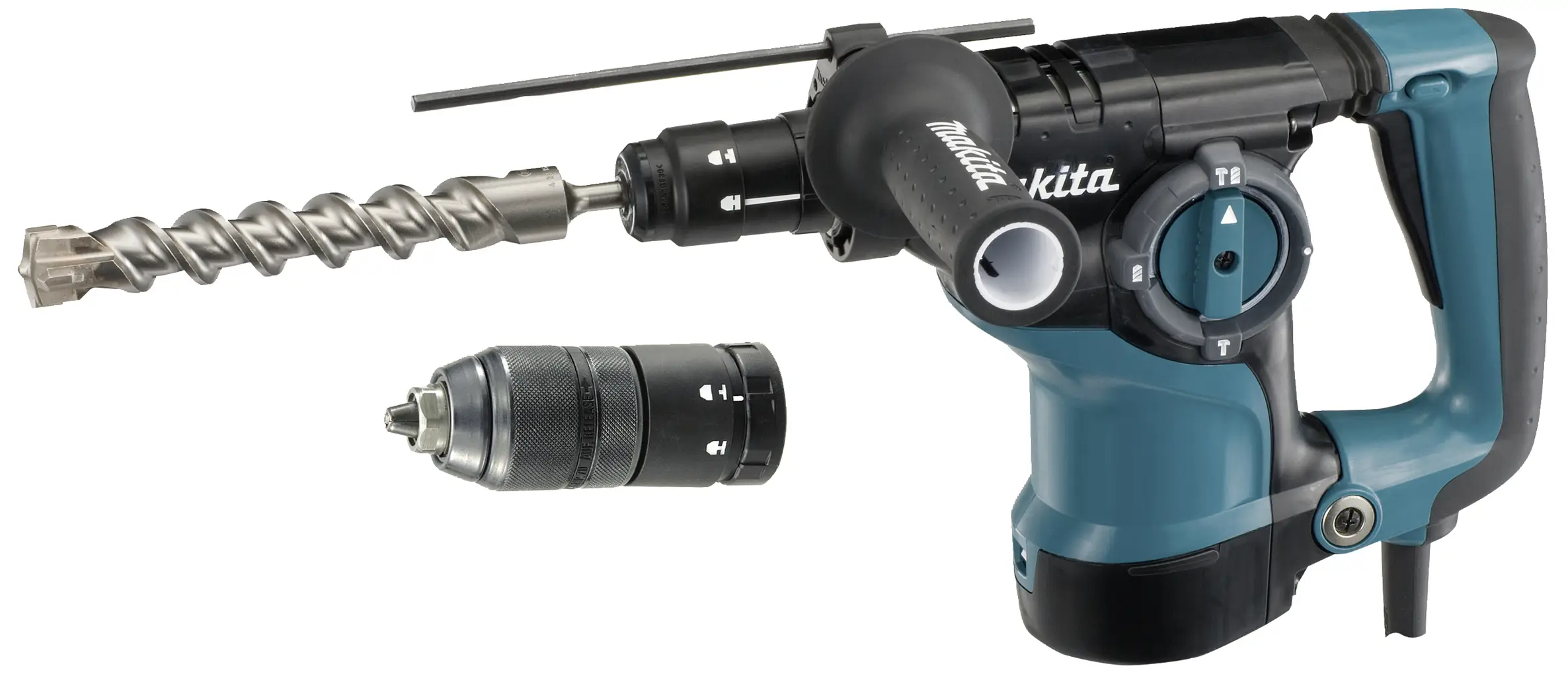 Makita HR2811FT SDS-Plus-Многофункциональный перфоратор, Перфоратор 800 Вт, вкл. чехол, без аккумулятора, без зарядного устройства