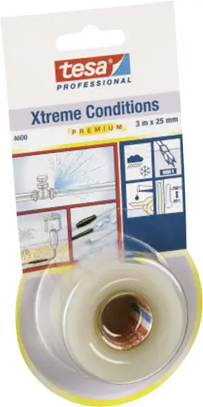 tesa Профессиональная уплотнительная лента tesa® Xtreme Conditions 04600-00000-00, (Д x Ш) 3 м x 25 мм, 3 м, 1 шт.