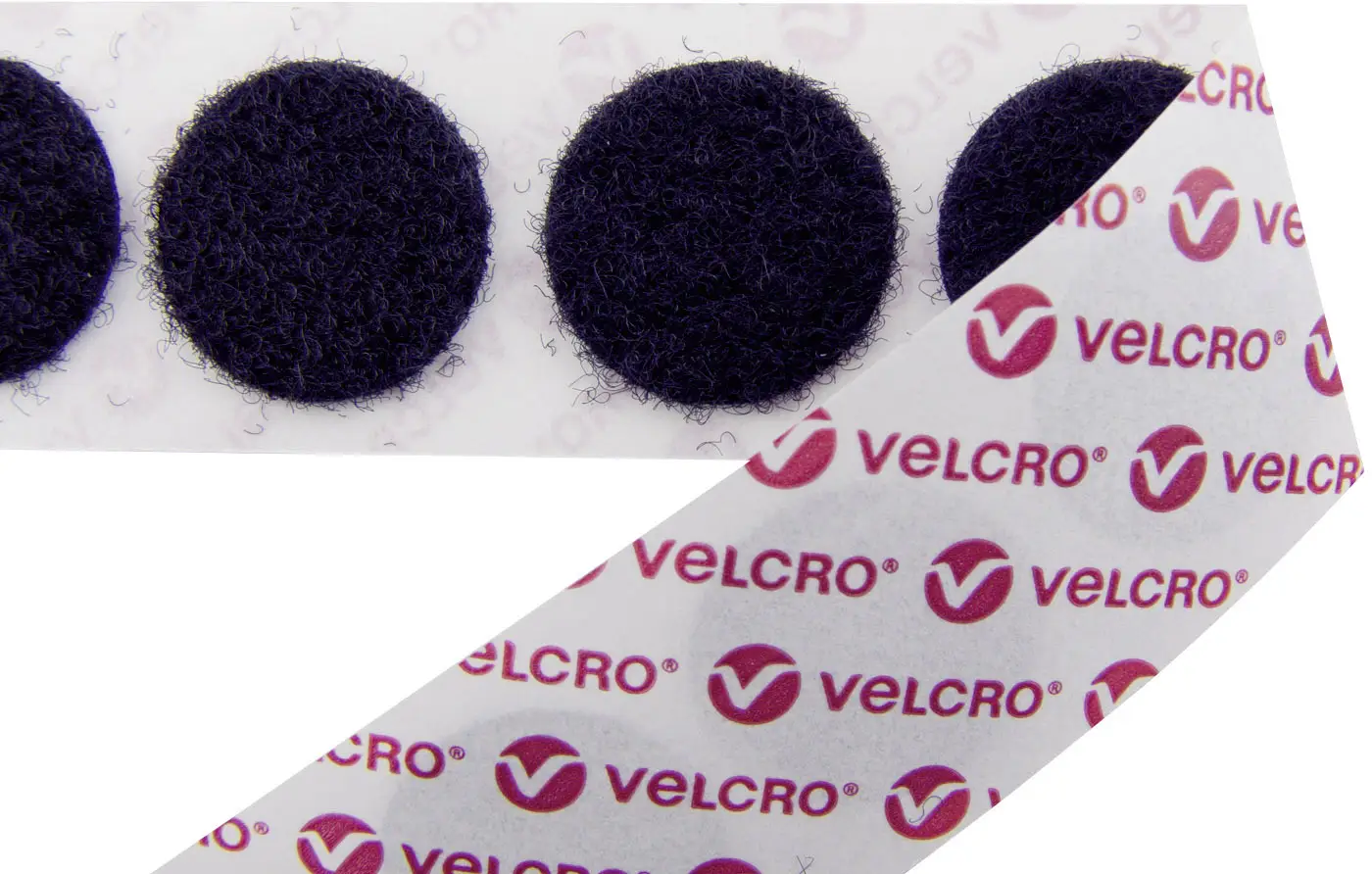 Кругла липучка для приклеювання, елемент з петлями (Ø) 15 мм чорний VELCRO® E20101533011425 1300 шт.