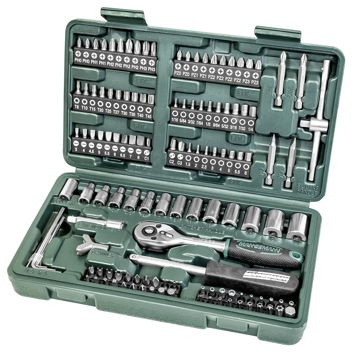 Brüder Mannesmann M29166 Набор торцевых ключей 1/4 дюйма (6,3 мм)