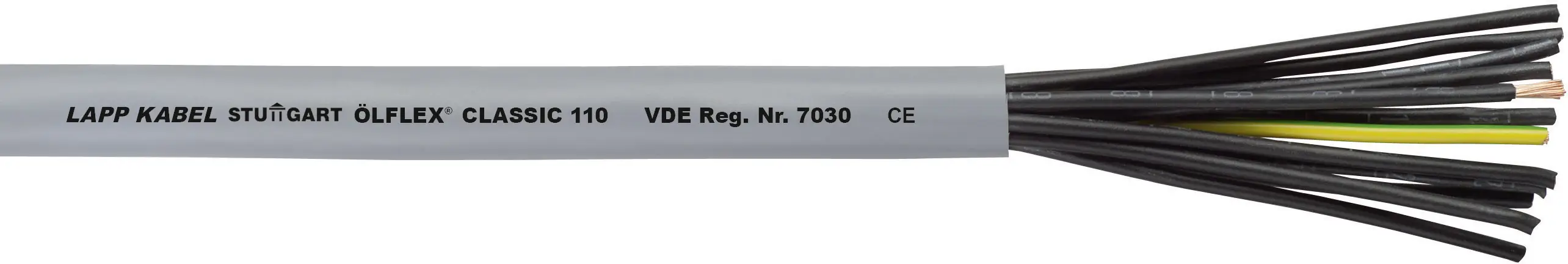 Кабель керування LAPP ÖLFLEX® CLASSIC 110 1119115/1, 15 G 0,75 мм², Кількість виробів на погонний метр, сірий