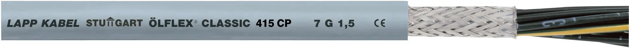 Контрольный кабель LAPP ÖLFLEX® 415 CP 1314010/1, 12 G 0,50 мм², количество изделий на погонный метр, серый
