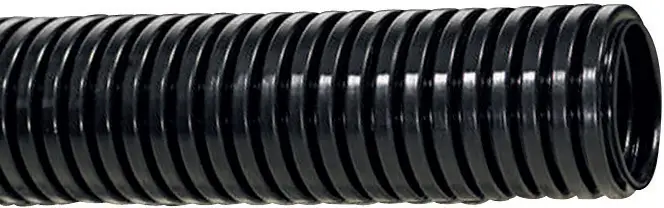 Тонкостінний захисний шланг HellermannTyton HelaGuard PA6 HG-LW34, Ø 28,1/34,5 мм, чорний