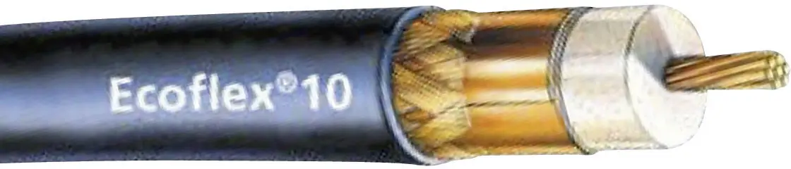 Коаксиальный кабель SSB Electronic 6085, внешний диаметр: 10,20 мм, Ecoflex 10, 50 Ом, 90 дБ, количество изделий на погонный метр