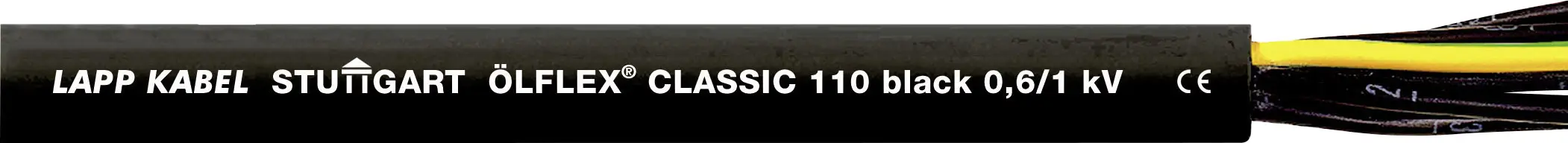 Кабель управления LAPP ÖLFLEX® CLASSIC BLACK 110 1120360/1, 4 G 4 мм², количество изделий на погонный метр, черный