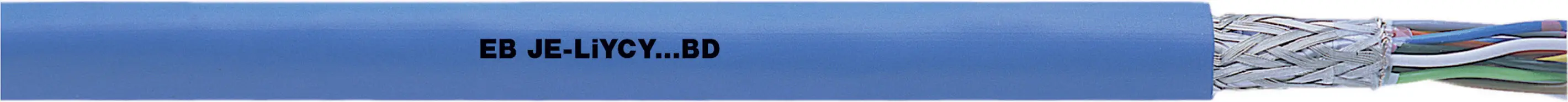 Кабель для передачи данных UNITRONIC® SENSOR LiYCY...BD 8 x 2 x 0,5 мм² синий LAPP 34222/1. Измерения в линейных метрах.