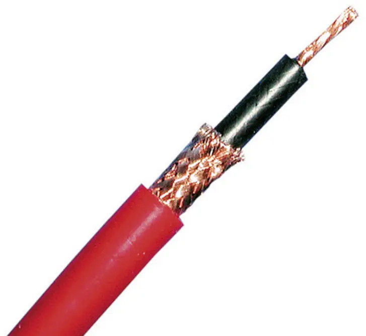 Коаксіальний кабель Stäubli 61.7580-10021, зовнішній діаметр: 4,90 мм, SILI-SC, 45 Ом, чорний, Кількість товарів на погонний метр