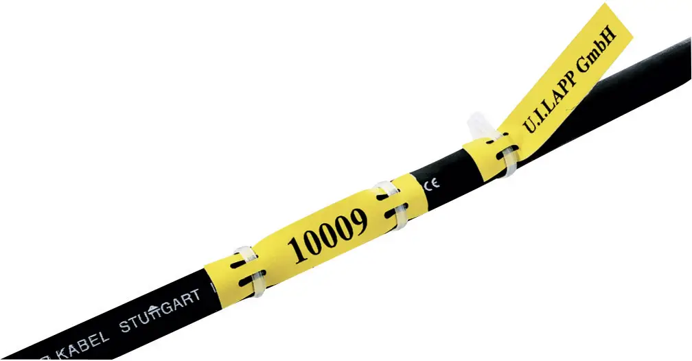 Етикетка для кабелю Fleximark LAPP 83254750 LFL2H YE/WH 35 x 9 мм Колір поля етикетки: жовтий Кількість етикеток: 40
