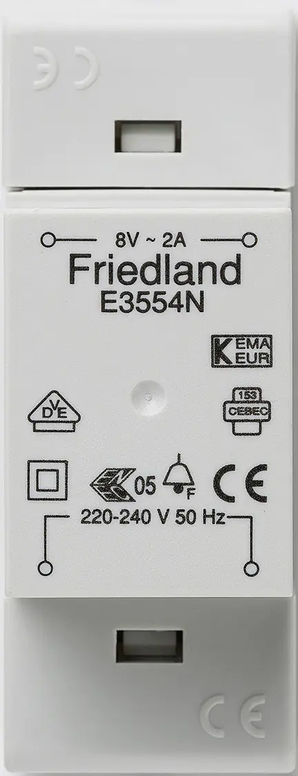 Трансформатор для дверного звонка Honeywell Home E3554N, 8 В/переменный ток