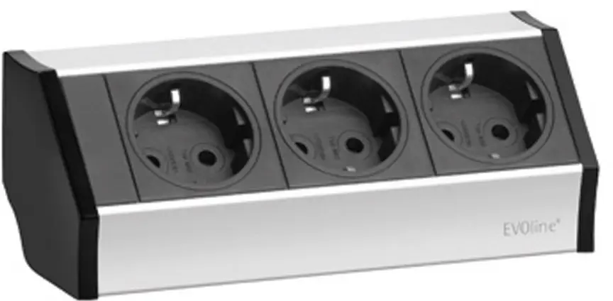 EVOline® V-DOCK CUISINE 159360001300 подовжувач, захисний роз'єм, кількість розеток: 3