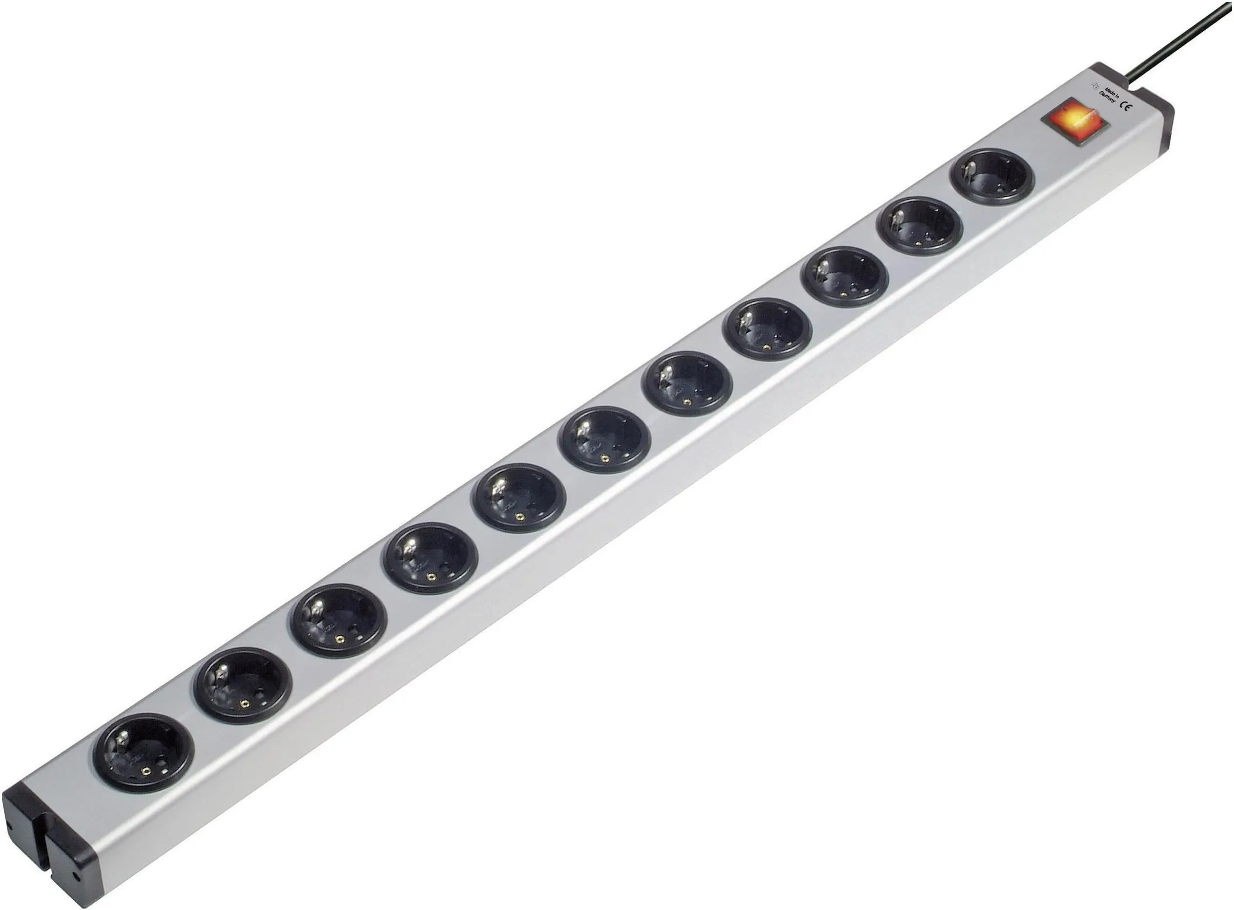 Подовжувач Ehmann VARIO LINEA 0601x00112031 з вимикачем, захисний роз'єм, Кількість розеток: 11