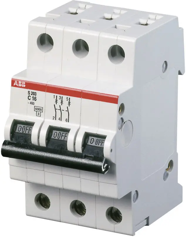 Автоматический выключатель ABB S203-C25 2CDS253001R0254, 3 контакта, 25 А