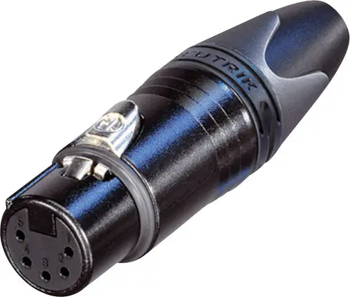 Разъем кабеля Neutrik 5-контактный XLR, NC5FXX-B