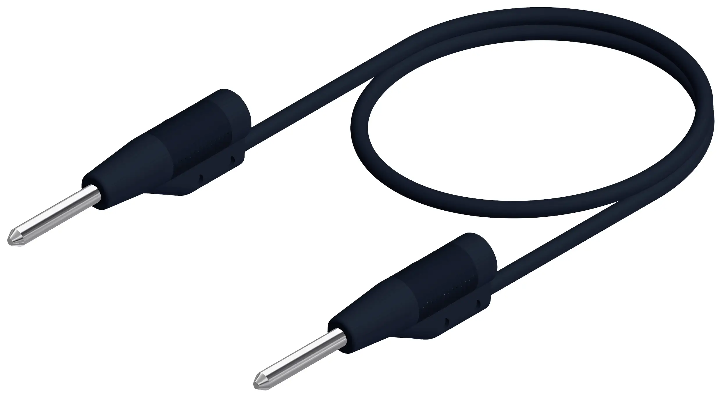 Измерительный кабель Hirschmann Test & Measurement MVL 2/25 sw, 25,00 см, черный.