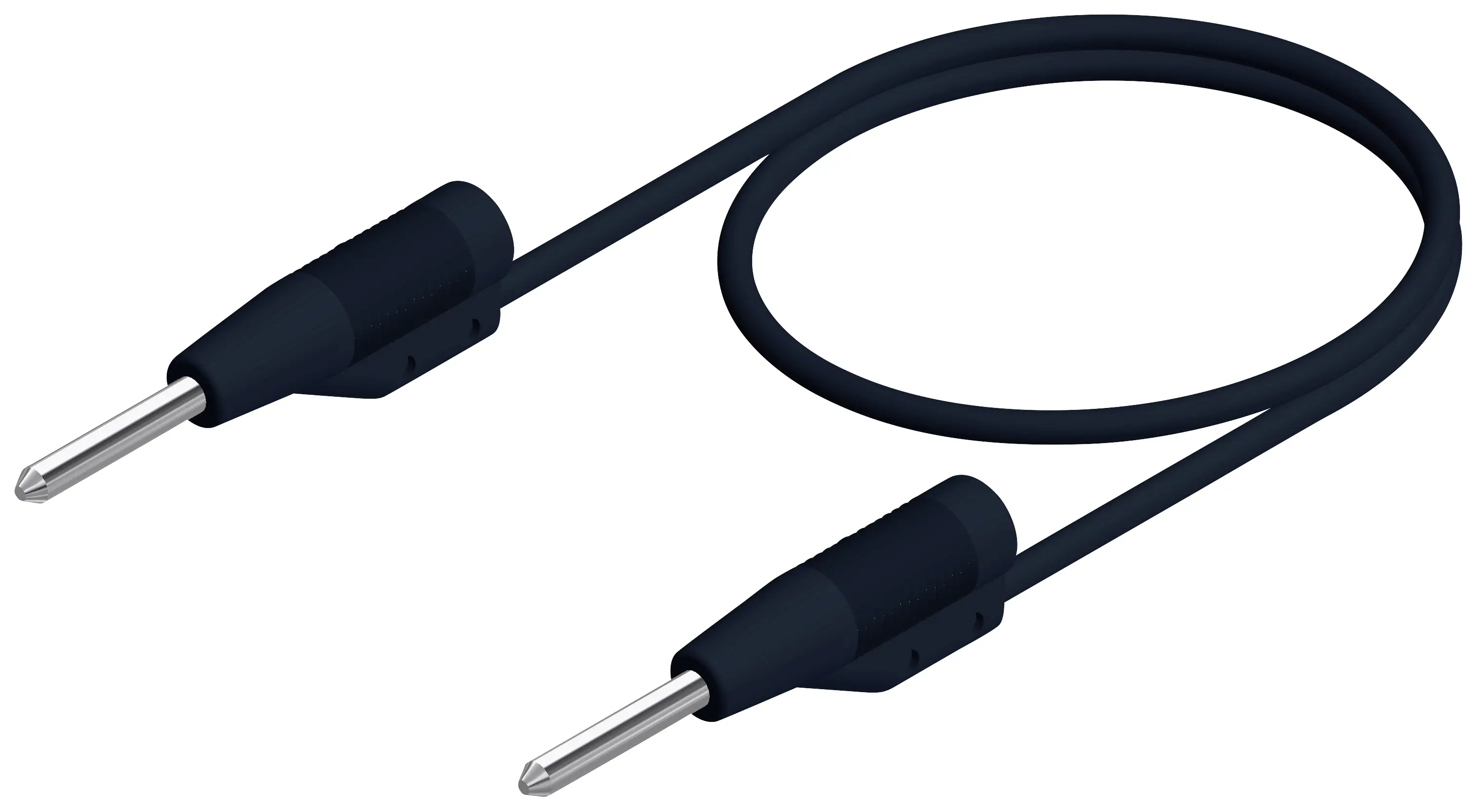 Измерительный кабель Hirschmann Test & Measurement MVL 2/50 sw, 0,50 м, черный.